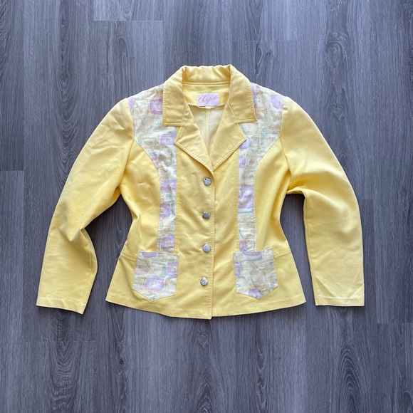 Vintage yellow blazer - Picture 1 of 3